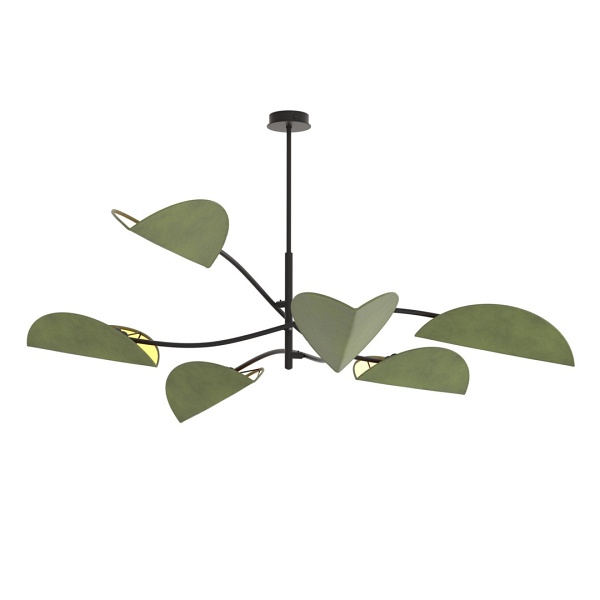 Lampa sufitowa LOTUS 6 BL GREEN - Emibig