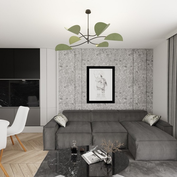 Lampa sufitowa LOTUS 6 BL GREEN - Emibig