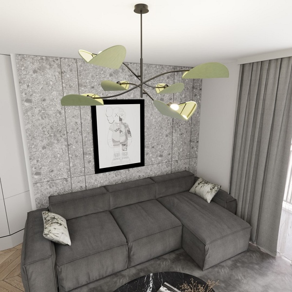 Lampa sufitowa LOTUS 6 BL GREEN - Emibig