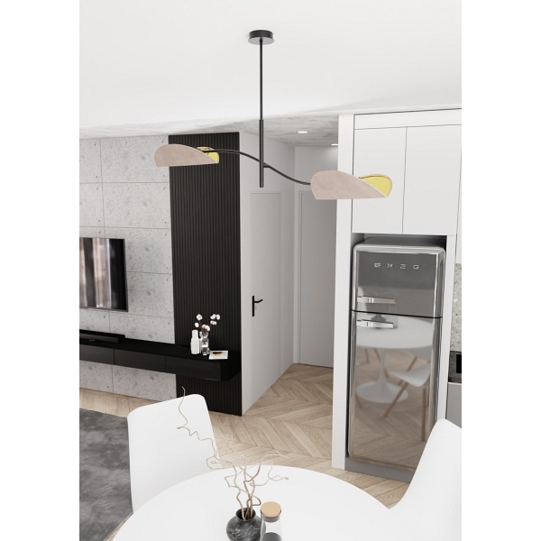 Lampa sufitowa LOTUS 2 BL GRAY - Emibig