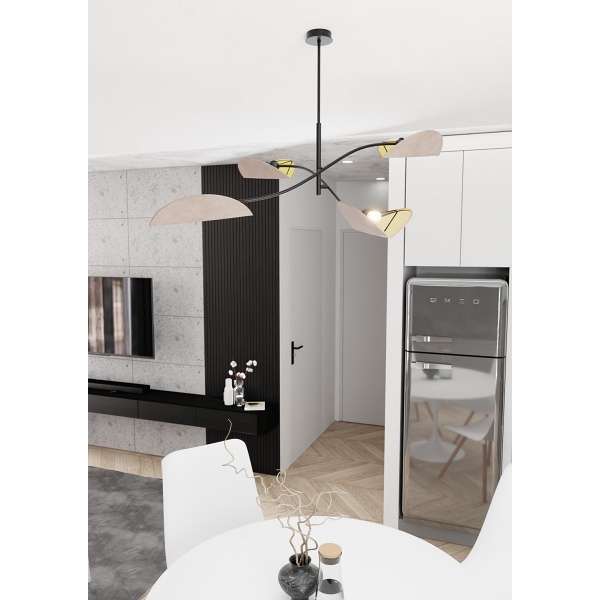 Lampa sufitowa LOTUS 4 BL GRAY - Emibig
