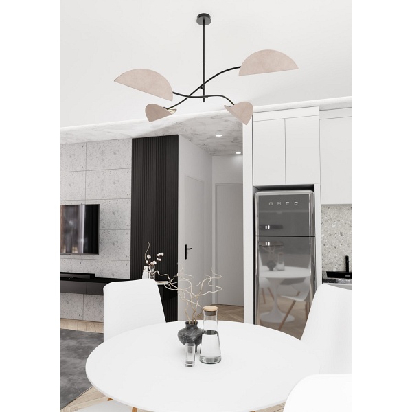 Lampa sufitowa LOTUS 4 BL GRAY - Emibig