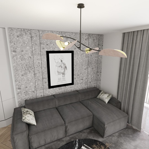 Lampa sufitowa LOTUS 4 BL GRAY - Emibig