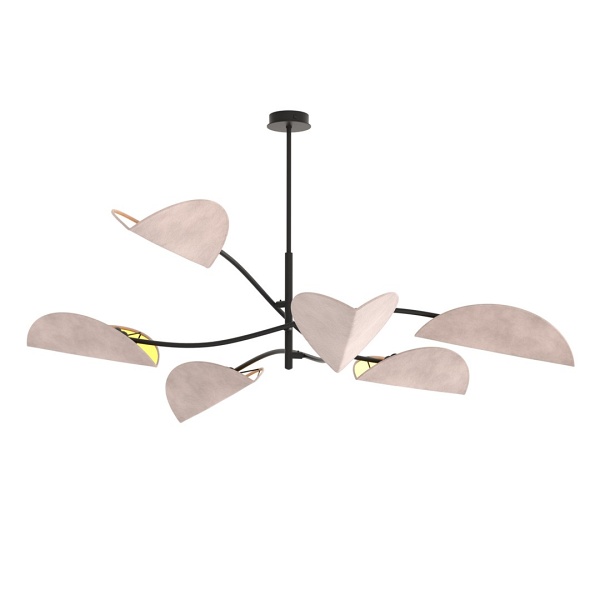 Lampa sufitowa LOTUS 6 BL GRAY - Emibig