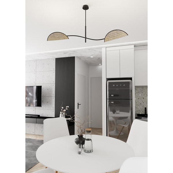 Lampa sufitowa LOTUS 2 BL NATURAL - Emibig