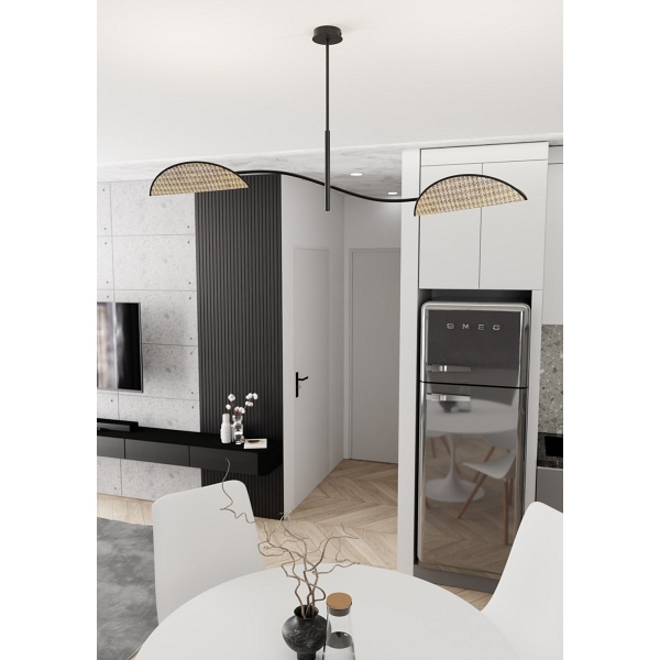 Lampa sufitowa LOTUS 2 BL NATURAL - Emibig
