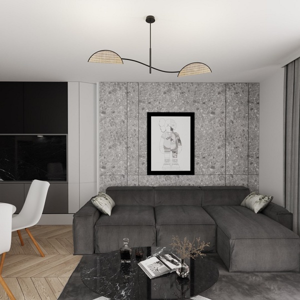 Lampa sufitowa LOTUS 2 BL NATURAL - Emibig