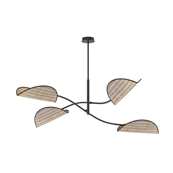 Lampa sufitowa LOTUS 4 BL NATURAL - Emibig