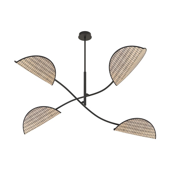 Lampa sufitowa LOTUS 4 BL NATURAL - Emibig