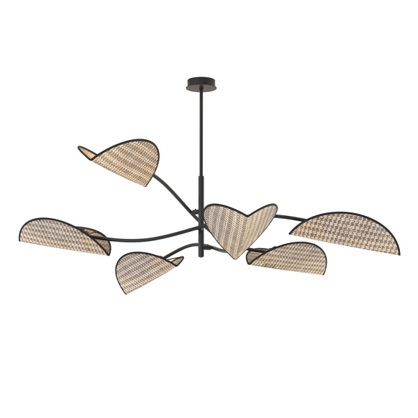 Lampa sufitowa LOTUS 6 BL NATURAL - Emibig