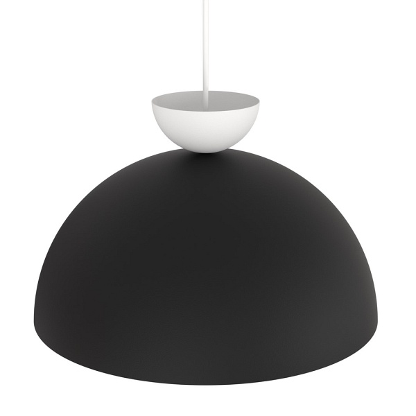 Lampa wisząca LUNARO 1L BL BLACK/WHITE - Emibig