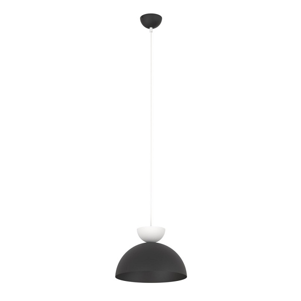 Lampa wisząca LUNARO 1S BL BLACK/WHITE - Emibig