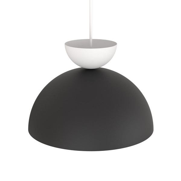 Lampa wisząca LUNARO 1S BL BLACK/WHITE - Emibig