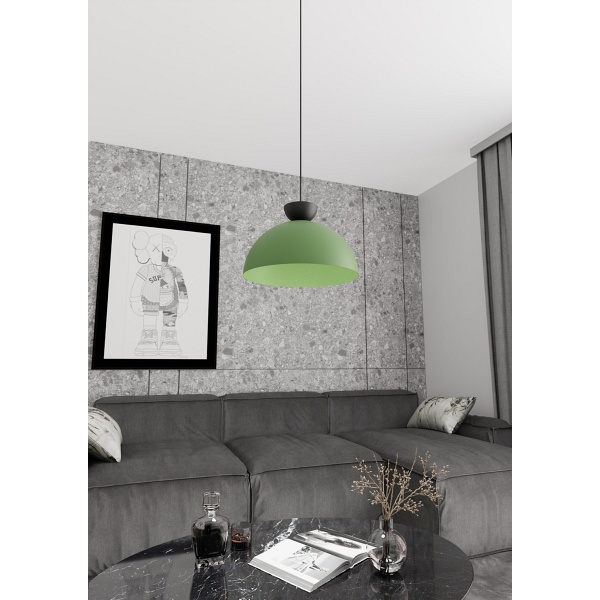 Lampa wisząca LUNARO 1L BL GREEN - Emibig
