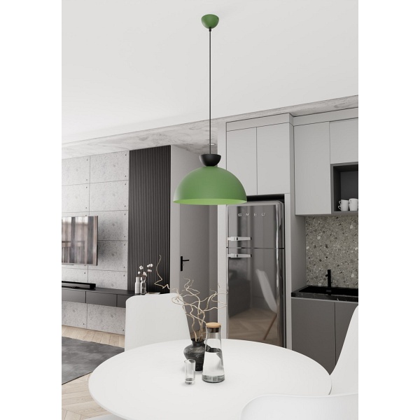 Lampa wisząca LUNARO 1L BL GREEN - Emibig