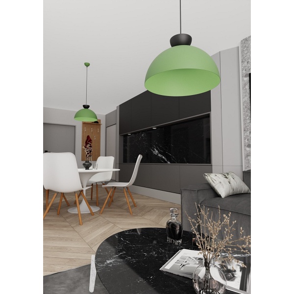 Lampa wisząca LUNARO 1L BL GREEN - Emibig