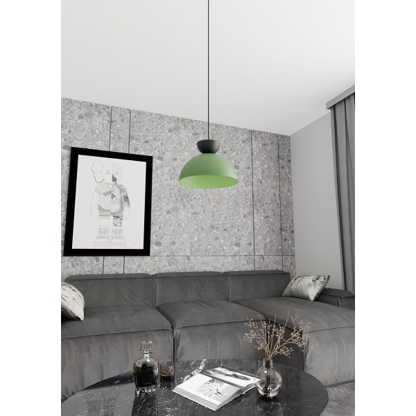 Lampa wisząca LUNARO 1S BL GREEN - Emibig