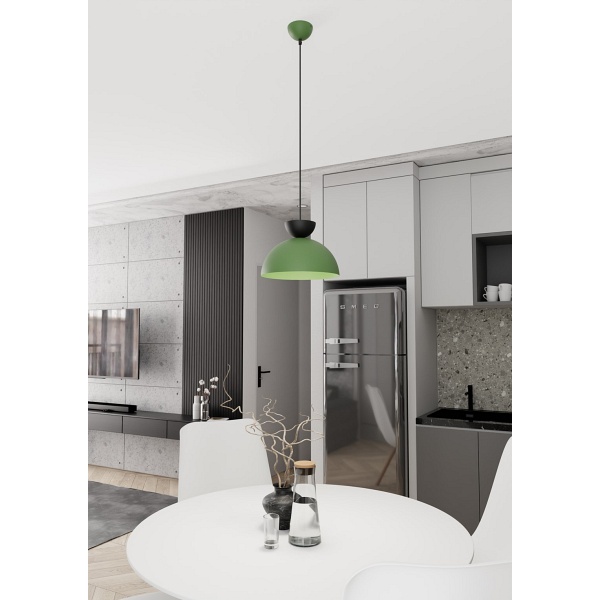 Lampa wisząca LUNARO 1S BL GREEN - Emibig