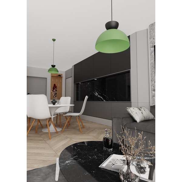 Lampa wisząca LUNARO 1S BL GREEN - Emibig