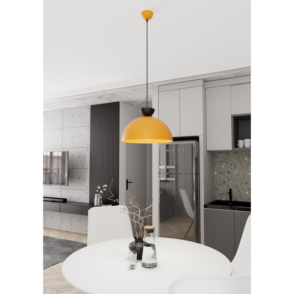 Lampa wisząca LUNARO 1L BL ORANGE - Emibig
