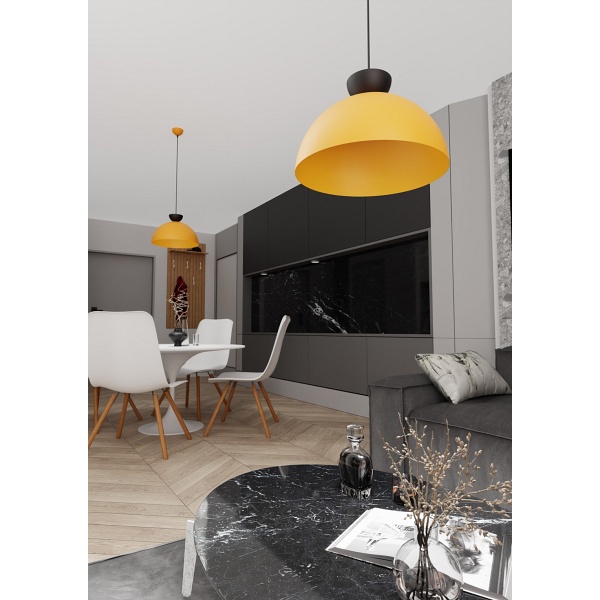 Lampa wisząca LUNARO 1L BL ORANGE - Emibig