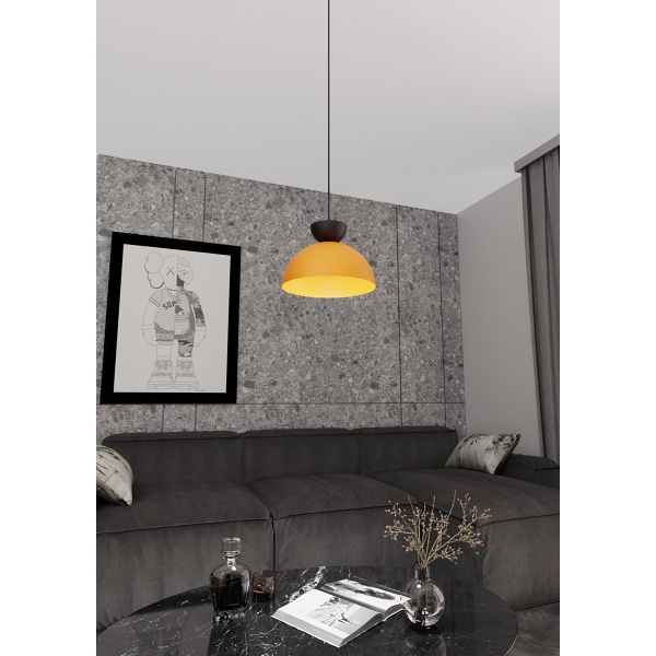 Lampa wisząca LUNARO 1S BL ORANGE - Emibig