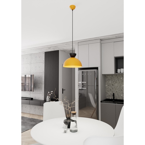 Lampa wisząca LUNARO 1S BL ORANGE - Emibig