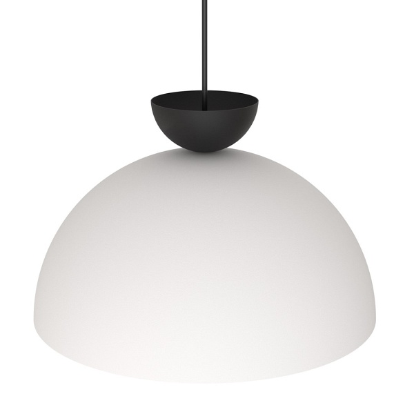 Lampa wisząca LUNARO 1L BL WHITE/BLACK - Emibig
