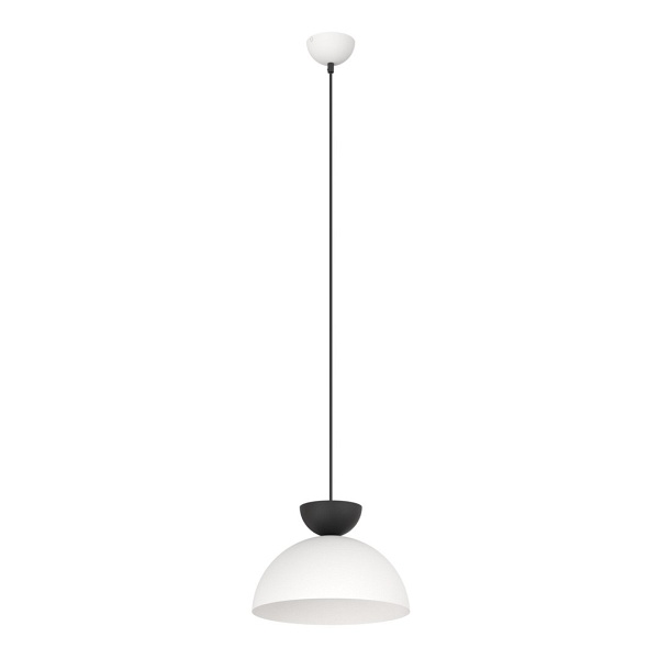 Lampa wisząca LUNARO 1S BL WHITE/BLACK - Emibig