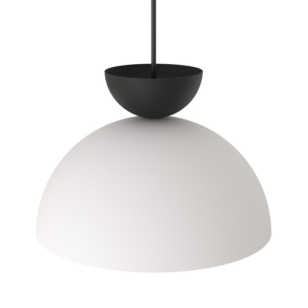 Lampa wisząca LUNARO 1S BL WHITE/BLACK - Emibig