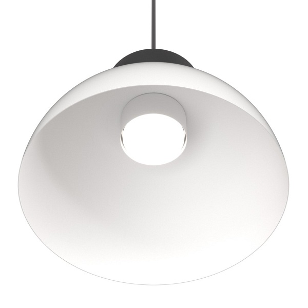 Lampa wisząca LUNARO 1S BL WHITE/BLACK - Emibig