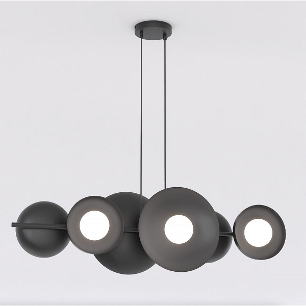 Lampa wisząca VOLUM 6 BLACK - Emibig