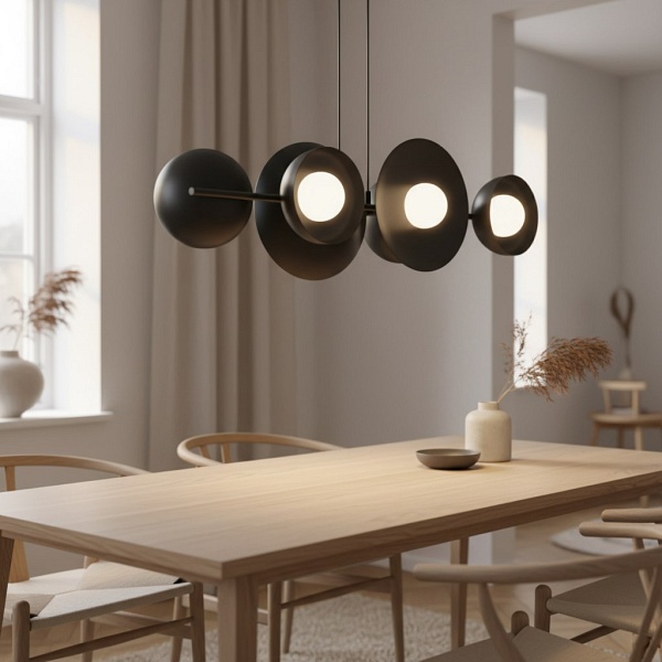 Lampa wisząca VOLUM 6 BLACK - Emibig