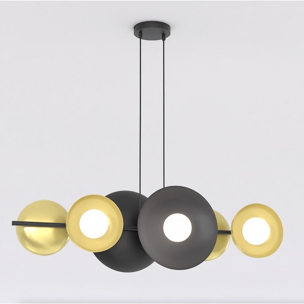 Lampa wisząca VOLUM 6 BL GOLD - Emibig