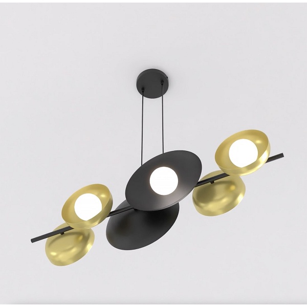 Lampa wisząca VOLUM 6 BL GOLD - Emibig