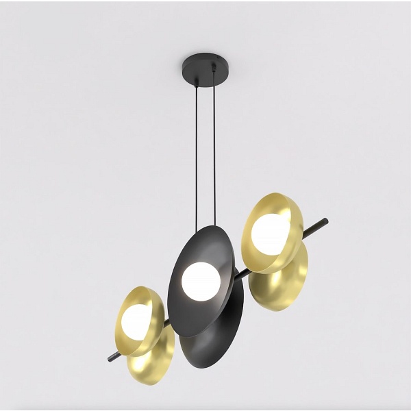 Lampa wisząca VOLUM 6 BL GOLD - Emibig