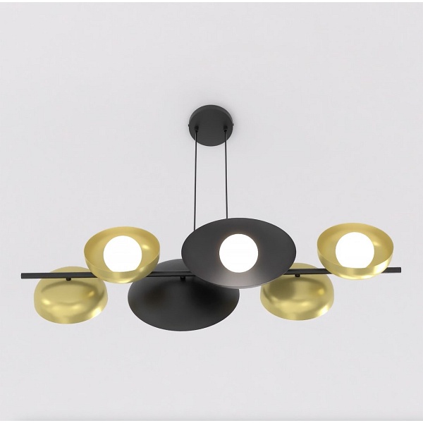 Lampa wisząca VOLUM 6 BL GOLD - Emibig
