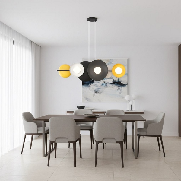 Lampa wisząca VOLUM 6 BL MIX - Emibig