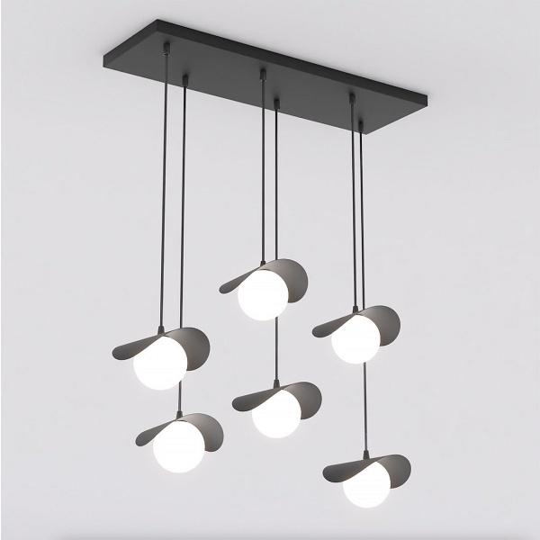 Lampa wisząca RITUAL 6 BLACK - Emibig
