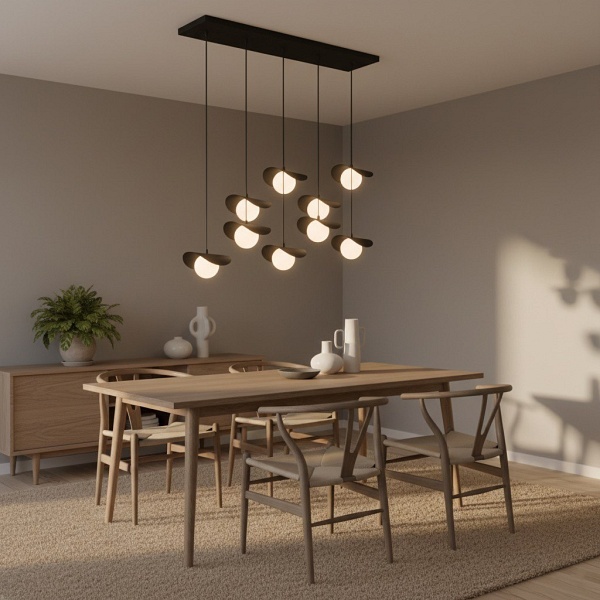 Lampa wisząca RITUAL 9 BLACK - Emibig