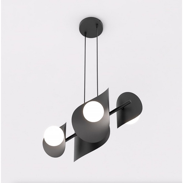 Lampa wisząca ELEMENTI 4 BLACK - Emibig