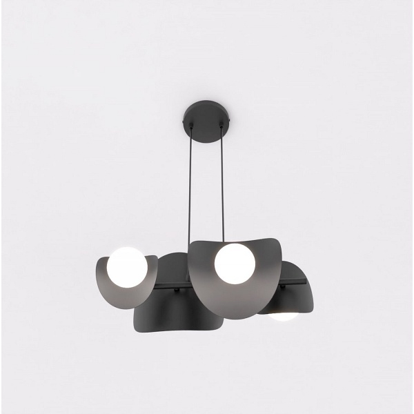Lampa wisząca ELEMENTI 4 BLACK - Emibig