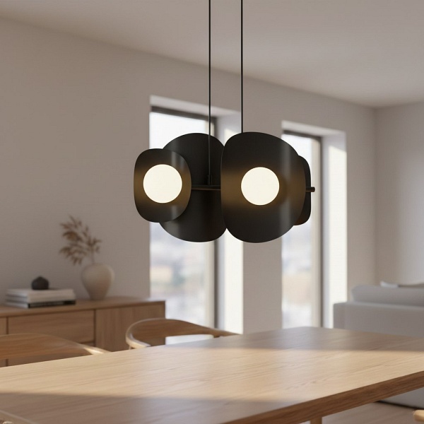 Lampa wisząca ELEMENTI 4 BLACK - Emibig