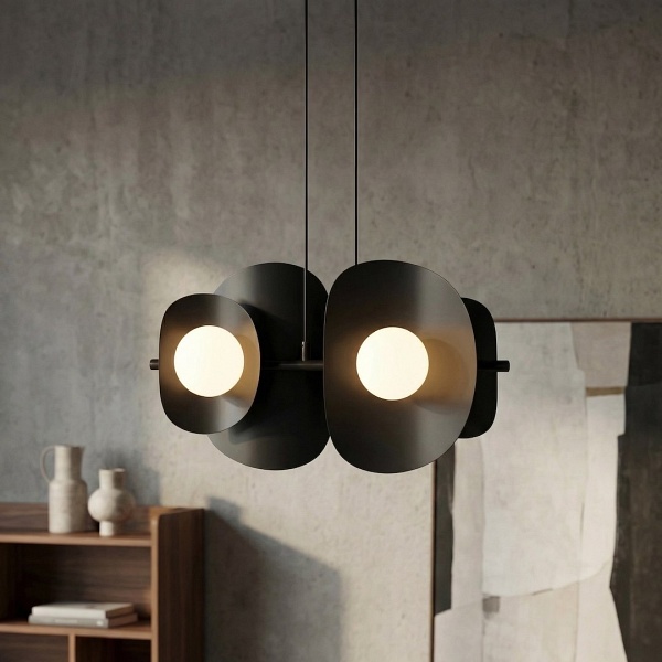 Lampa wisząca ELEMENTI 4 BLACK - Emibig