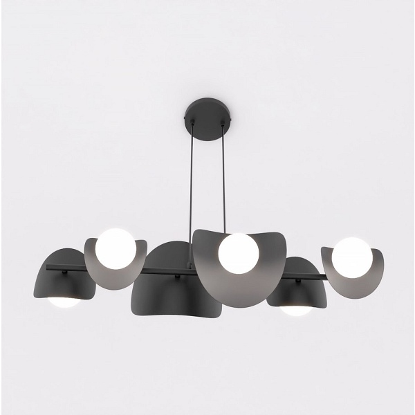 Lampa wisząca ELEMENTI 6 BLACK - Emibig