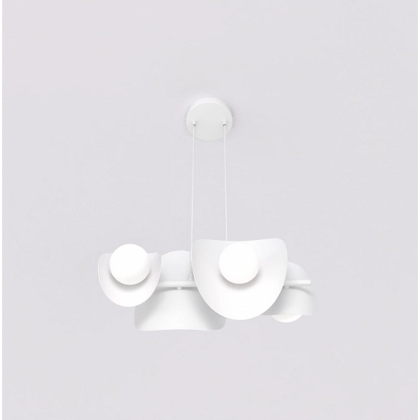 Lampa wisząca ELEMENTI 4 WHITE - Emibig