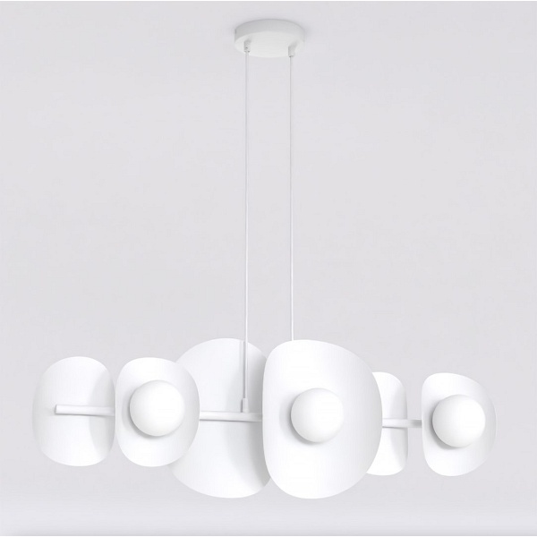 Lampa wisząca ELEMENTI 6 WHITE - Emibig