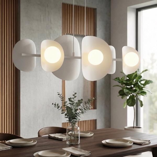 Lampa wisząca ELEMENTI 6 WHITE - Emibig
