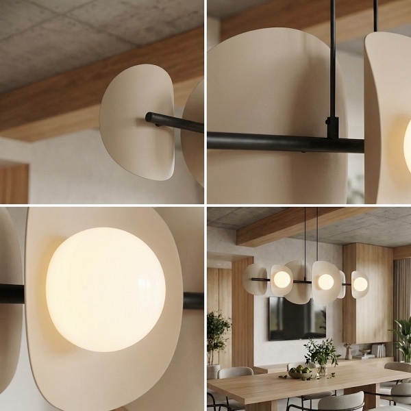 Lampa wisząca ELEMENTI 6 BL MOKKA - Emibig
