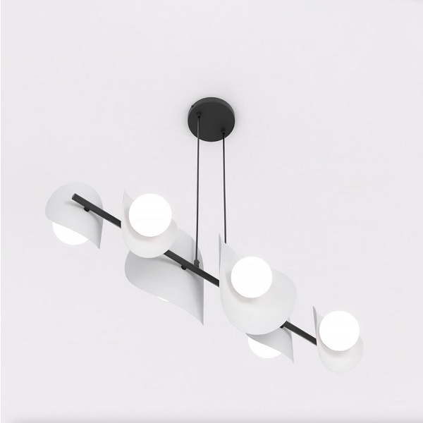 Lampa wisząca ELEMENTI 6 BL GRAY - Emibig